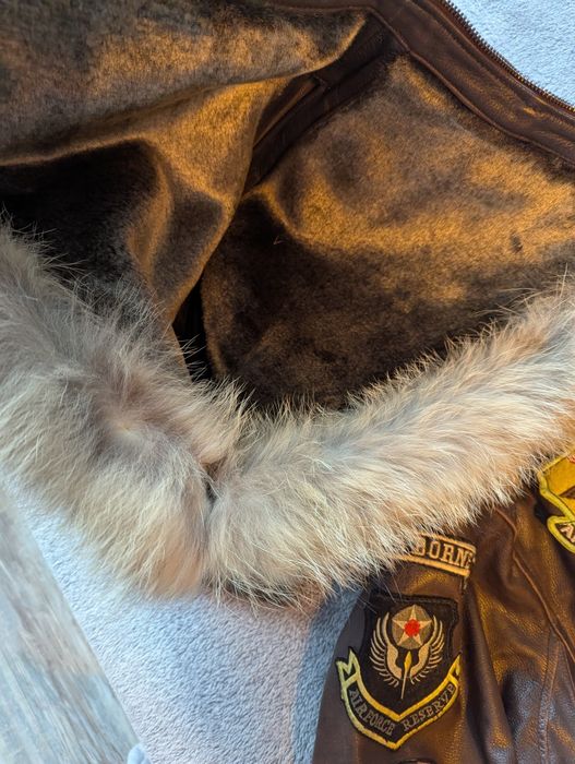 Авиаторско кожено яке xxl