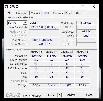 Памет 16GB (2x 8GB) PNY DDR3 1600 (PC3 12800)