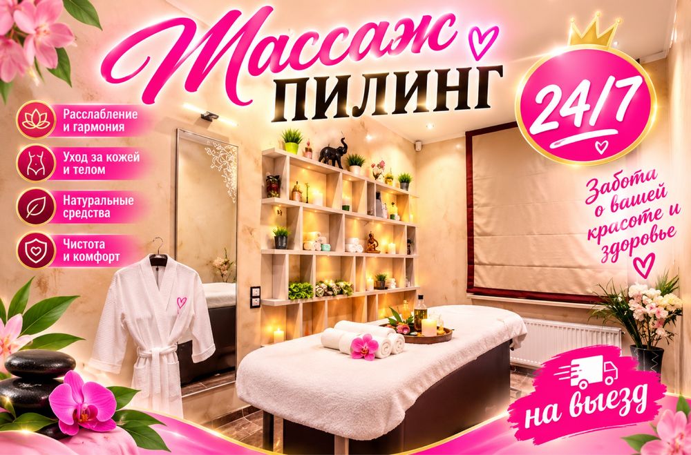 Массаж пилинг выезд