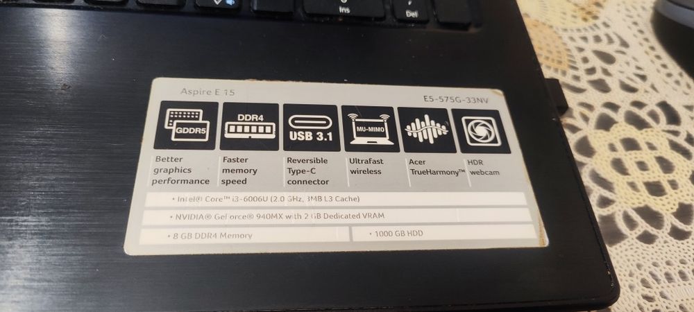 лаптоп Acer Aspire E15 GAMING UPGRADED