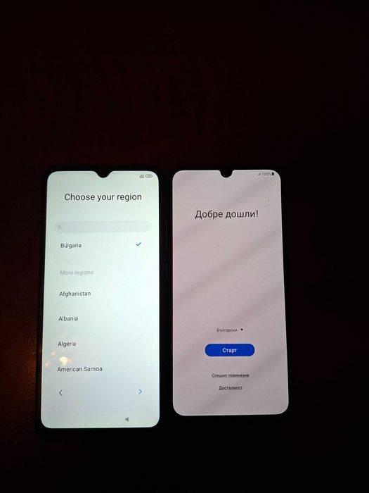 Samsung Glaxy A50 и Xiaomi Redmi 9a
