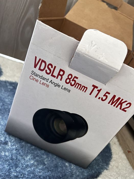 Samyang VDSLR 85mm T1.5 MK2 Cine Lens за Sony E mount