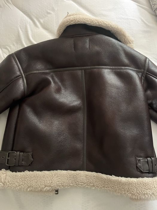 Stradivarius geacă aviator cu blană – mărimea S