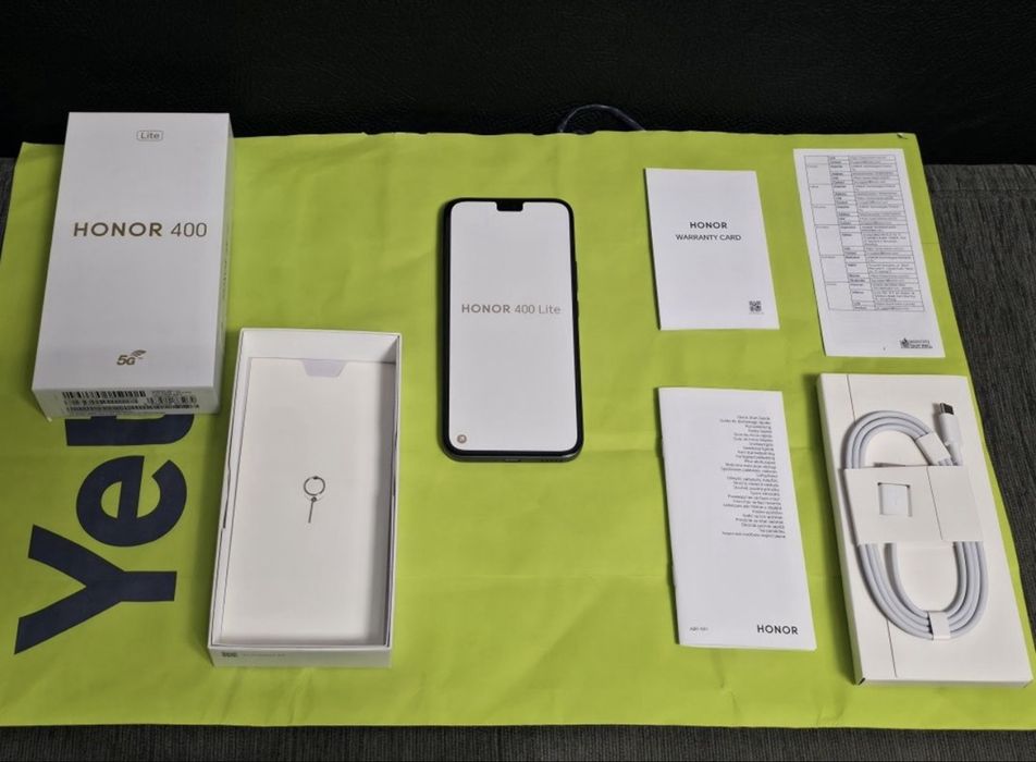 ЧИСТО НОВ 256GB Honor 400 LITE 5G Гаранция Yettel 2028г. Black | Черен