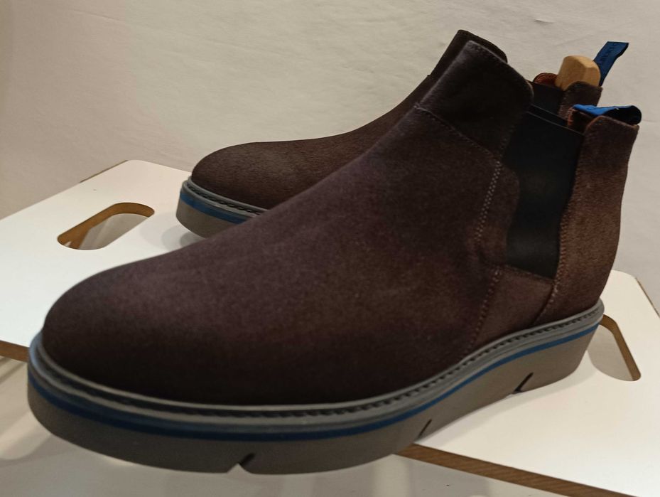 Ghete chelsea 41.5 42 casual Alberto Guardiani NOI piele naturala moal