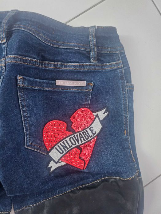 Екстравагантни дънки/ кожен панталон Philipp Plein