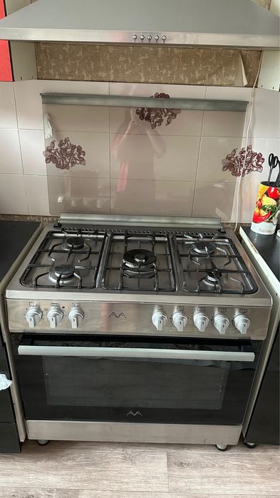 Кухонная плита AVA FSC-900GE5-S серый
