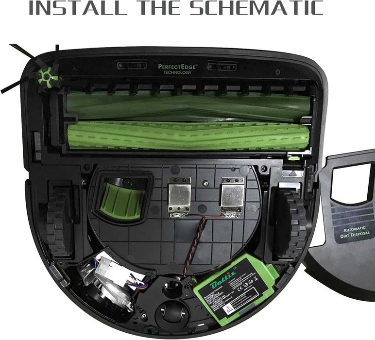 Baterie Roomba s9 S9+, 4400mAh. 150min autonomie Capacitate mare, NOUA