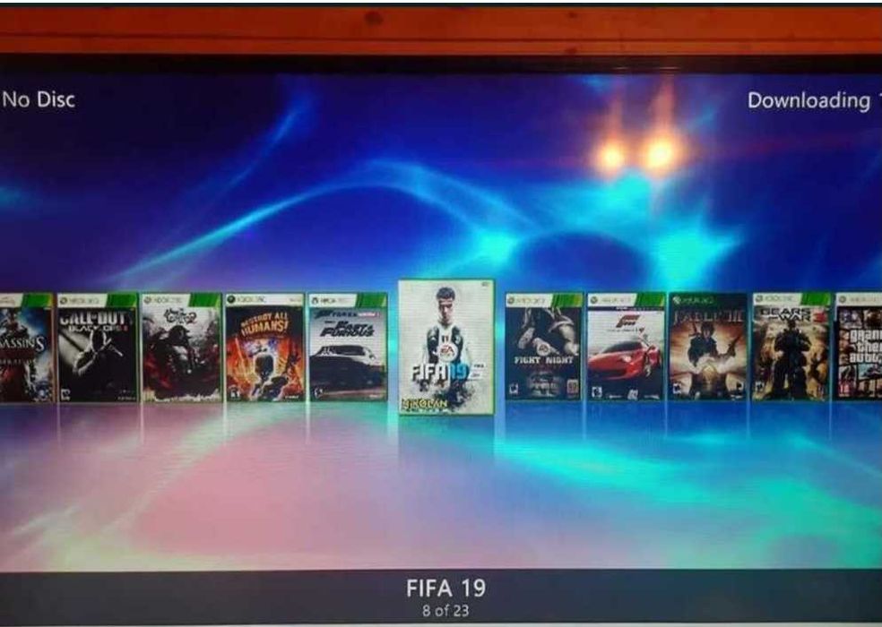 Xbox 360 Modat RGH cu HDD de 120 GB ,peste 20 jocuri GTA 5, FIFA 19 , minecraft