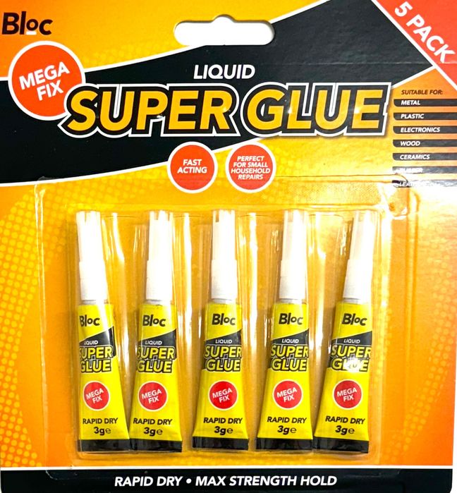 5 х Моментно/ Секундно Лепило за дърво, метал, пластмаса и други