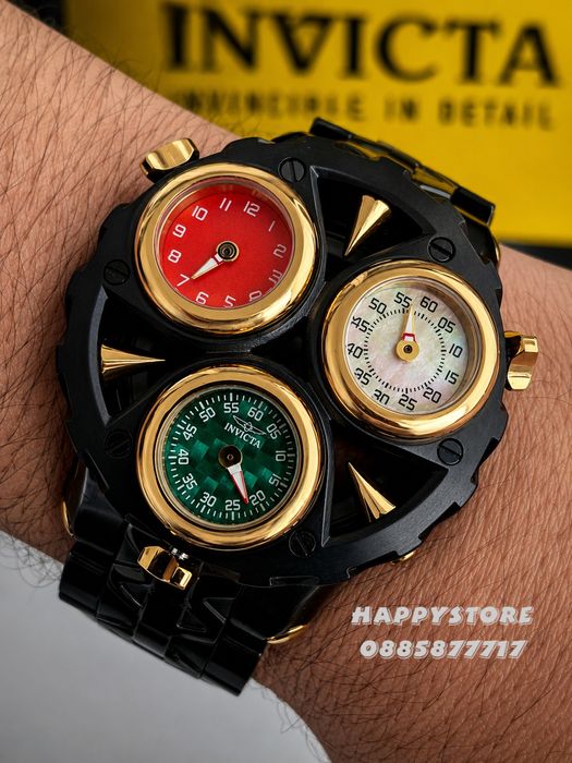 INVICTA Cerberus Black 47 mm, Инвикта нов мъжки часовник