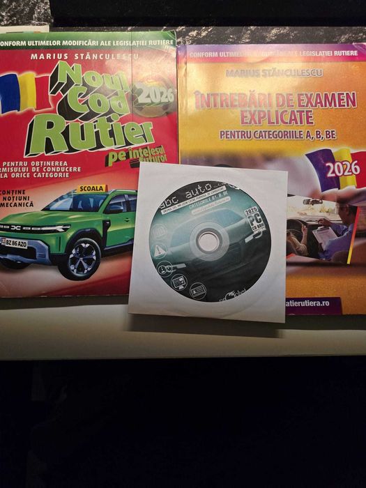 Noul cod rutier si Intrebari de examen categoriile A, B, BE + CD 2026