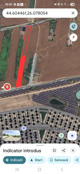 Teren intravilan de vânzare 2200m Balotesti ieșire spre Therme