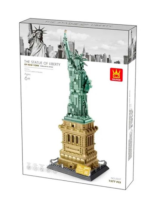 Конструктор Статуя Свободы Нью-Йорк, лего, 1577 деталей, ig3
