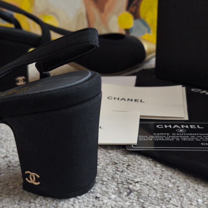 Chanel Токчета Обувки Дамски Размер 38 Пълен Комплект