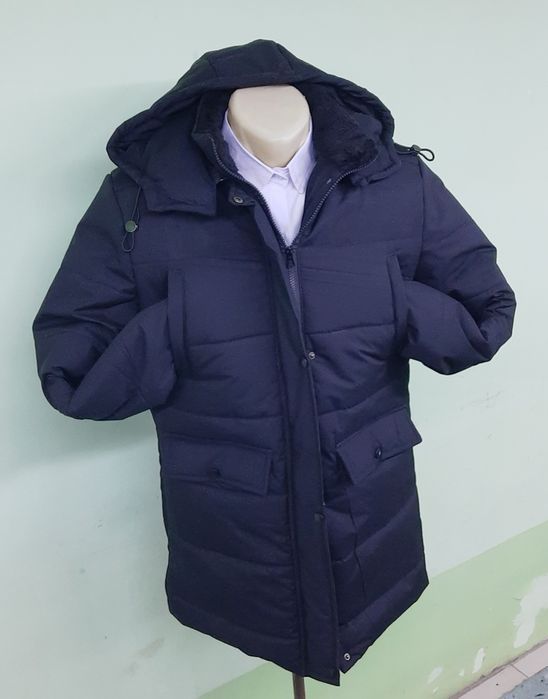 Мужской куртка зимний с мехом