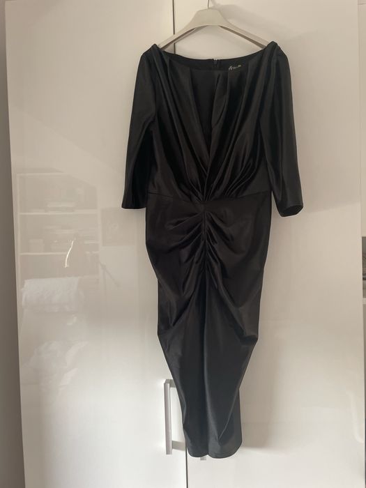 Rochie eleganta saten elastic