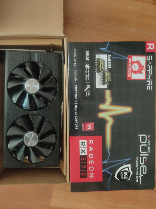 Sapphire Pulse RX 570 8GB | полный комплект