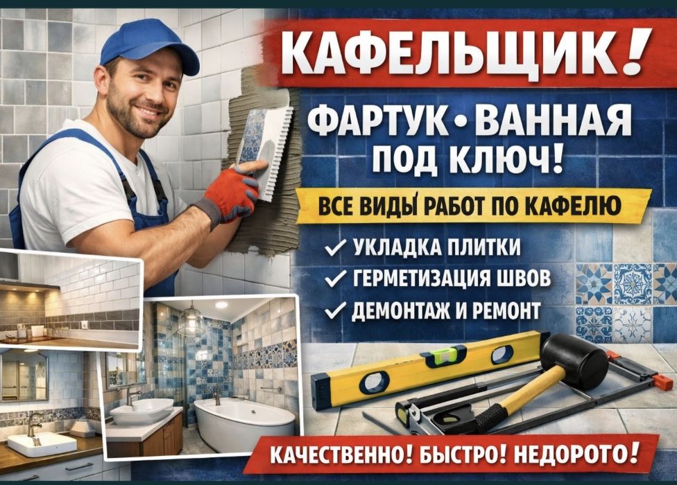 Фартук кухни кафельшик