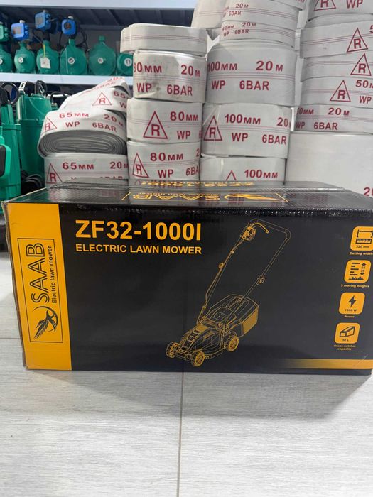 Газонокосилка электрическая Gazonokosilka elektr 32sm 1000W SAAB