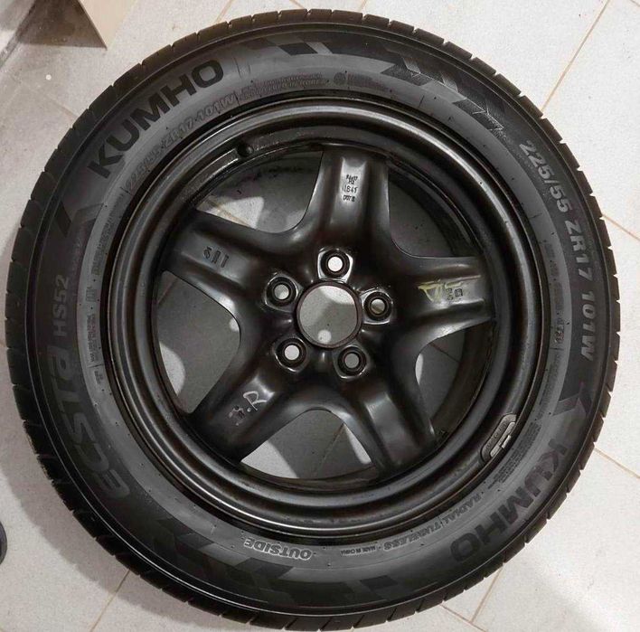 4 Летни гуми KUMHO HS52 XL225/55 R17, джанти и тасове за Опел Инсигния
