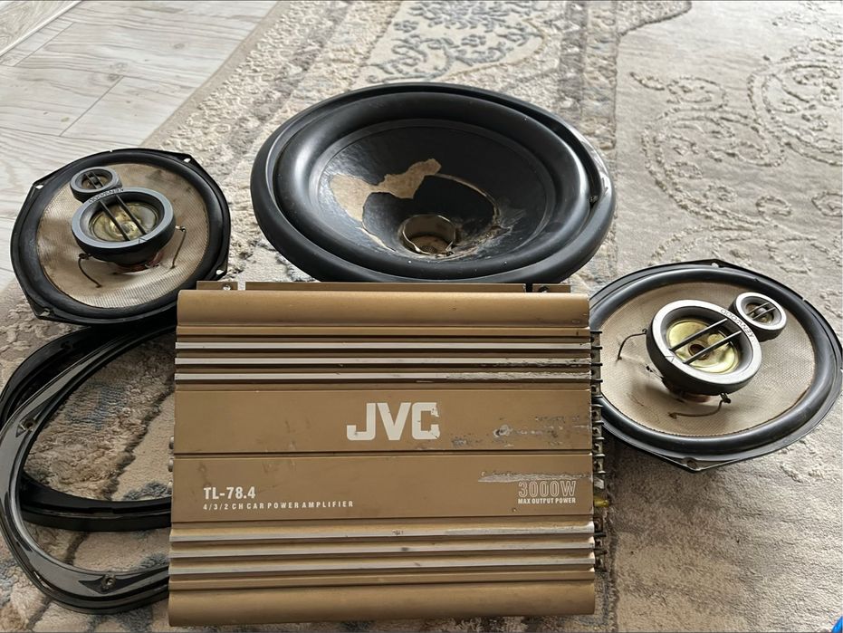 Kenwood парымен,савбуфер усилительімен