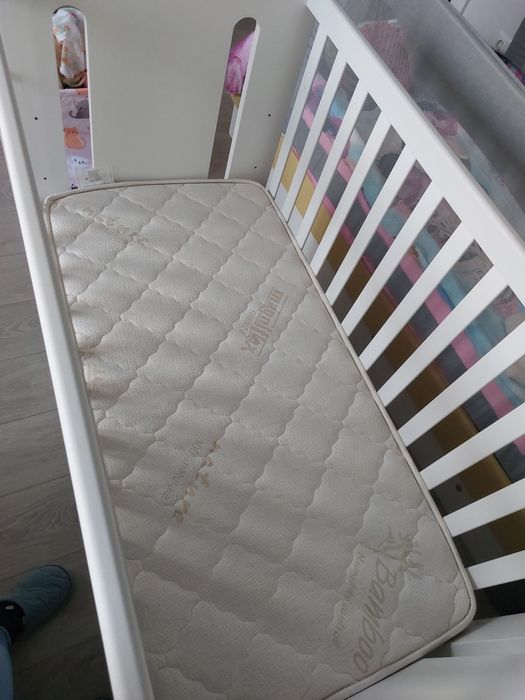 Бебешка кошара от МДФ + матрак 120х60 Magniflex Fiaba Bamboo