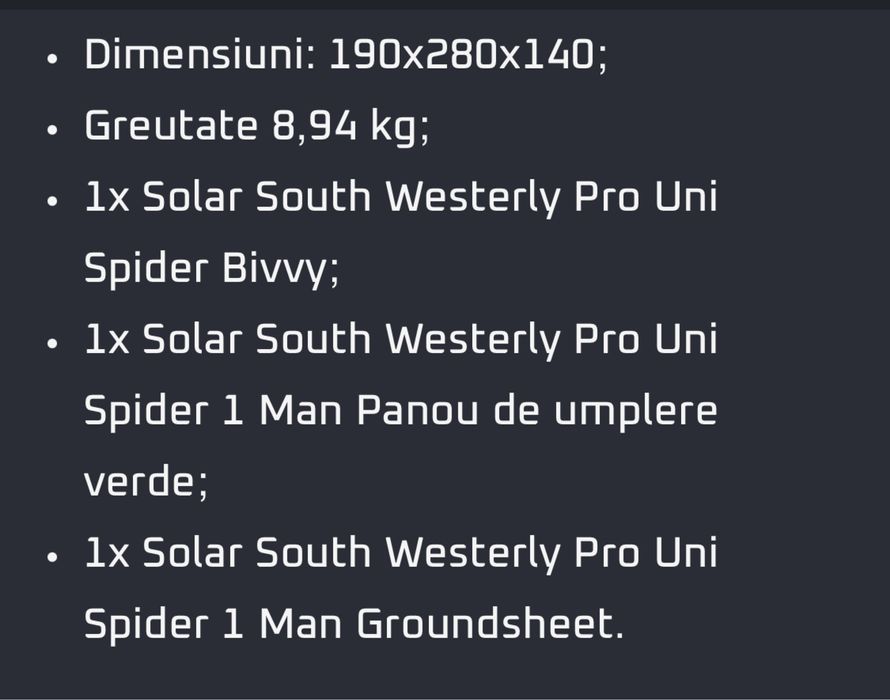 Cort Pescuit Solar Spider Bivvy