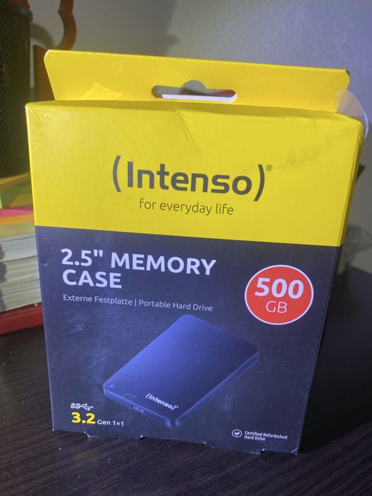 Hard disk extern Intenso Memory Case 500GB 2.5 inch USB 3.0 Black