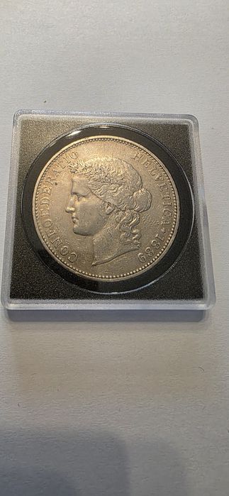 5 Fr Elvetia argint 1889