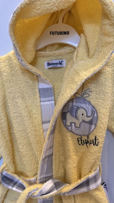 Махровый халат на 6-12 месяцев