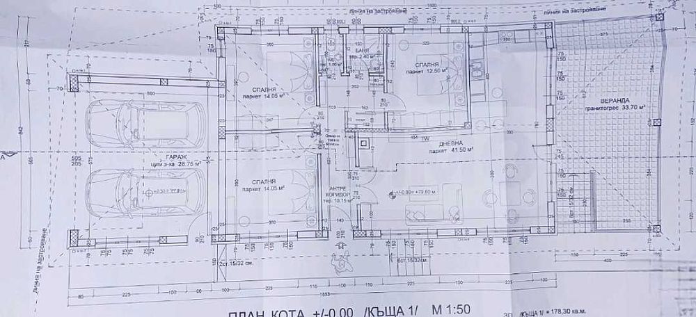 Новострояща се къща в село Равна гора