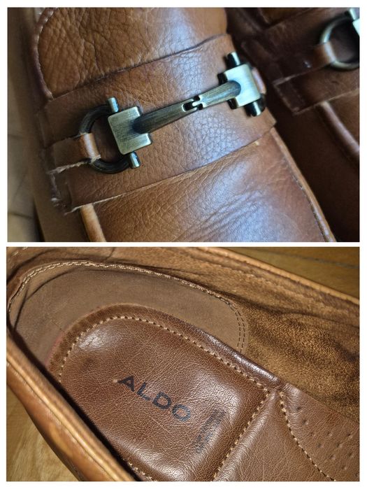 Mocasini Aldo Flex, Piele Naturală Premium, Talpă Cusută, Bărbați - 44