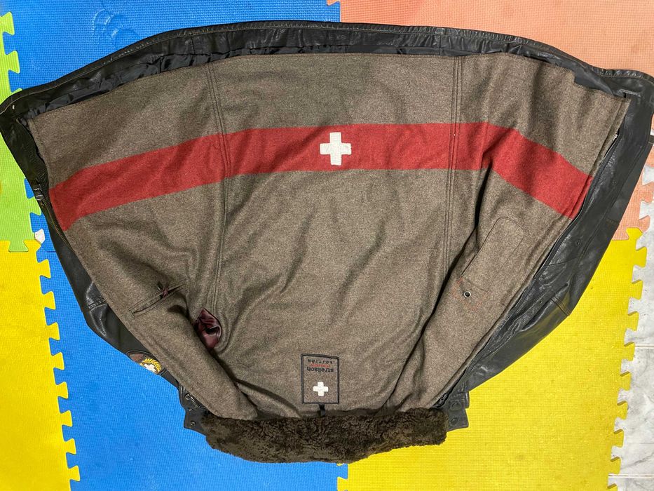 ''Strellson''оригинално мъжко кожено яке шуба Л размер