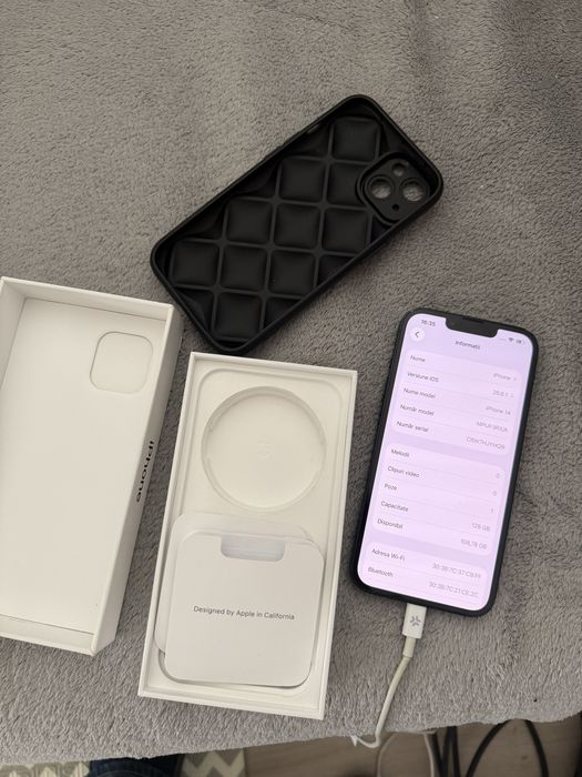 Vand Iphone 14 128 gb bateria 86%