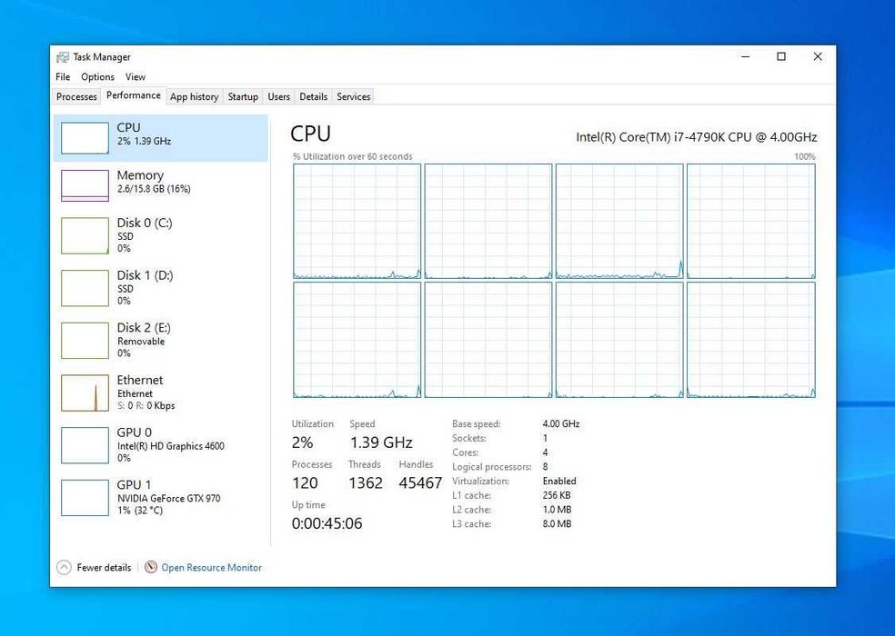 PC light gaming complet i7-4790K, 16GB RAM, GTX970, NVME, monitor 22"