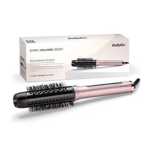 Perie termica, BaByliss, Volume Boost HSB200E, 38 mm, anti-frizz, 4 trepte temperatura