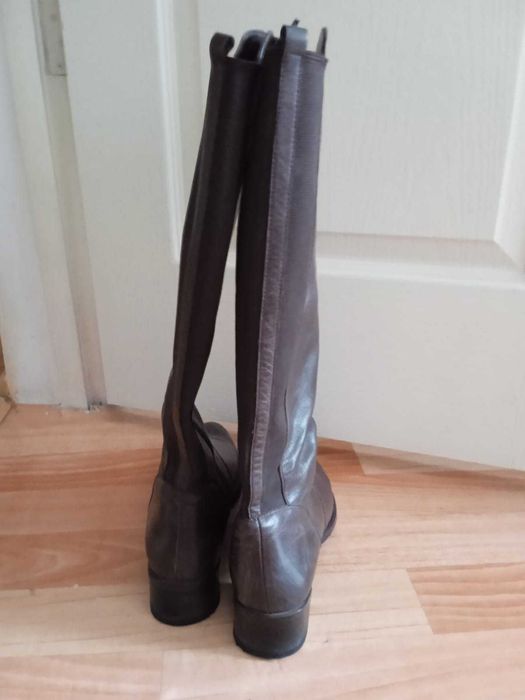 продам осенние кожаные сапоги Б\У