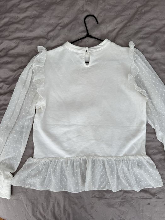 Salsa бяла блуза с дълъг ръкав