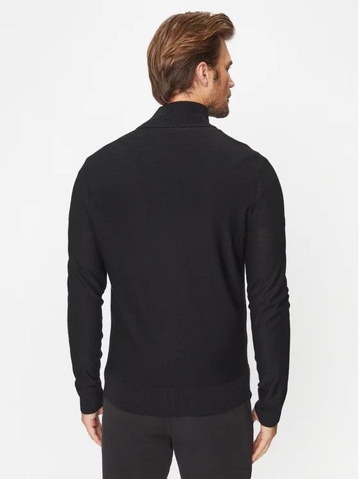 Hugo Boss Avac Cardigan black мъжка вълнена жилетка