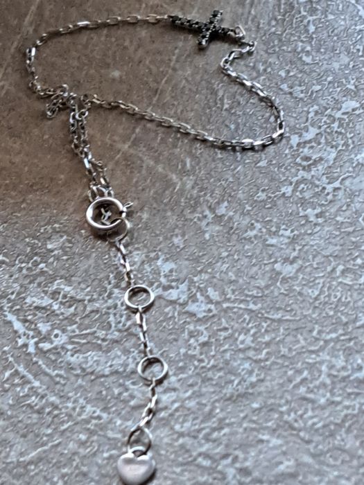 Bratara aur alb 14 k cu diamante negre de 0.06ct,Teilor