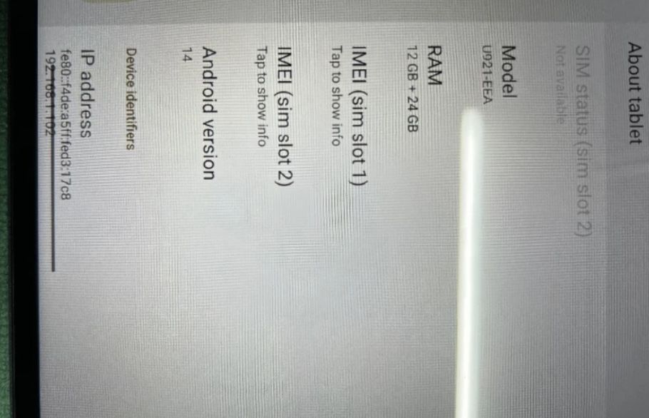 Таблет FLYCOAY 10.4" 2K, 4G LTE+5G WiFi, 36GB RAM+256GB ROMAndroid 14