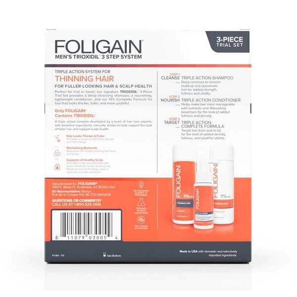 Foligain Set Tripla Actiune, tratament impotriva caderii parului