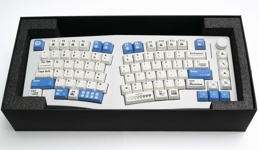 Tastatura mecanica Alice 75 % aluminiu QMK VIA wireless 2.4Ghz RGB