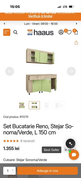 Bucatarie noua in cutie sigilata