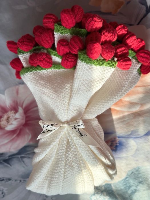 Букет, роза плед, одеяло подарок