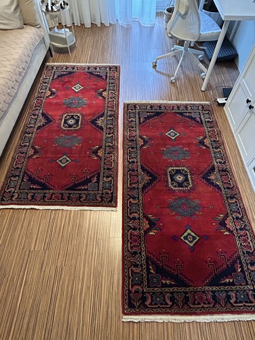 Covor lana tesuta manual noi 2 buc 90x180 cm