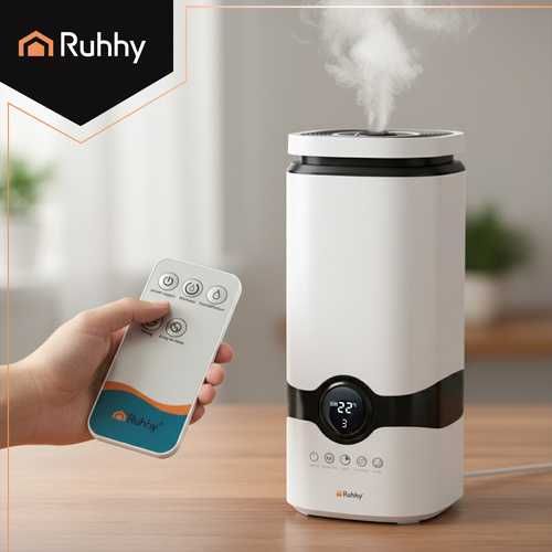 Ултразвуков овлажнител на въздуха с йонизация и ароматерапия Ruhhy