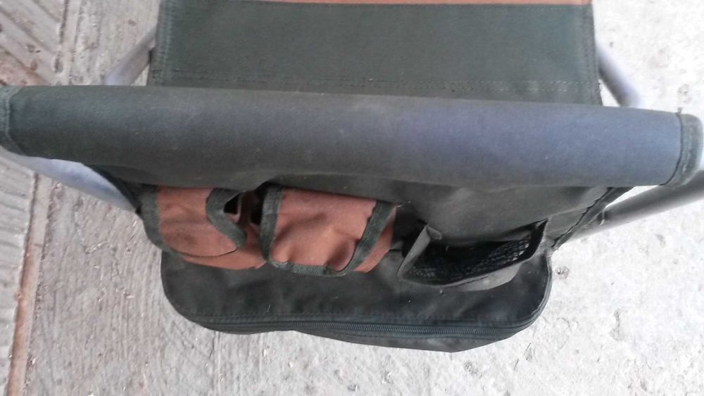 Ретро сгъваем метален градински стол