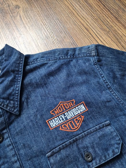 Страхотна мъжка дънкова риза HARLY DAVIDSON,  размер XL